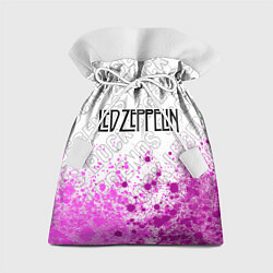 Мешок для подарков Led Zeppelin rock legends: символ сверху, цвет: 3D-принт