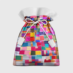 Мешок для подарков Разноцветные лоскутки, цвет: 3D-принт