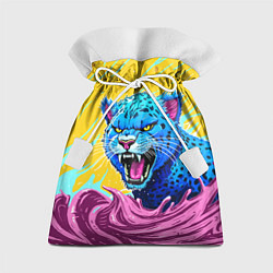 Мешок для подарков Кислотный Леопард, цвет: 3D-принт