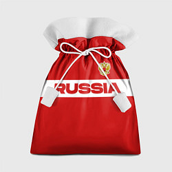 Мешок для подарков Russia - красно-белый, цвет: 3D-принт