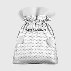 Мешок для подарков Three Days Grace glitch на светлом фоне: символ св, цвет: 3D-принт