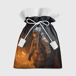Мешок для подарков Огонь в космосе, цвет: 3D-принт