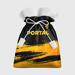 Мешок для подарков Portal - gold gradient: символ сверху, цвет: 3D-принт
