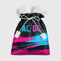 Мешок для подарков AC DC - neon gradient: символ сверху, цвет: 3D-принт