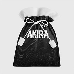 Мешок для подарков Akira glitch на темном фоне: символ сверху, цвет: 3D-принт