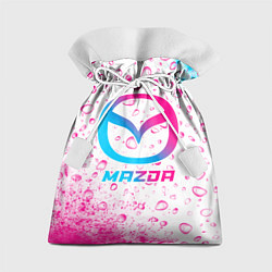 Мешок для подарков Mazda neon gradient style, цвет: 3D-принт