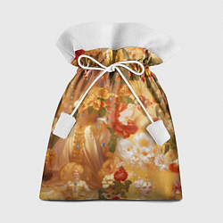 Мешок для подарков Девушки в золоте, цвет: 3D-принт