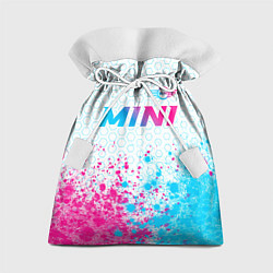 Мешок для подарков Mini neon gradient style: символ сверху, цвет: 3D-принт