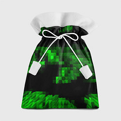 Мешок для подарков Зеленые пирамиды, цвет: 3D-принт
