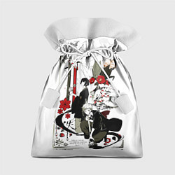 Мешок для подарков Дазай и Ацуши - бродячие псы, цвет: 3D-принт