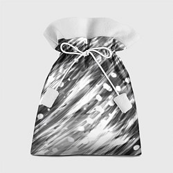 Мешок для подарков Черно-белые штрихи, цвет: 3D-принт