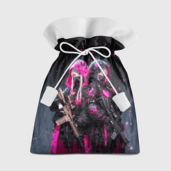 Мешок для подарков Военные аниме девушки, цвет: 3D-принт