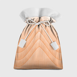 Мешок для подарков Полосатый оранжевый градиент, цвет: 3D-принт