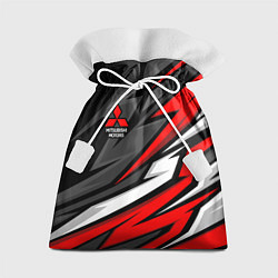 Мешок для подарков Митсубиси - красный спортивный, цвет: 3D-принт