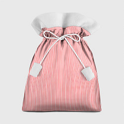 Мешок для подарков Полосатый красный утонченный, цвет: 3D-принт