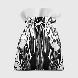 Мешок для подарков Черные завихрения, цвет: 3D-принт