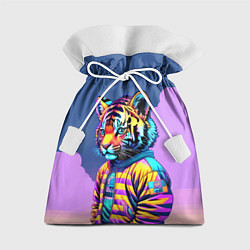 Подарочный мешок Cool tiger cub - pop art