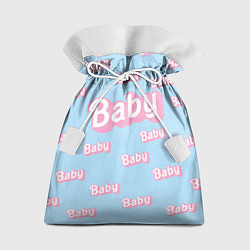 Мешок для подарков Baby - Barbie style: blue pattern, цвет: 3D-принт
