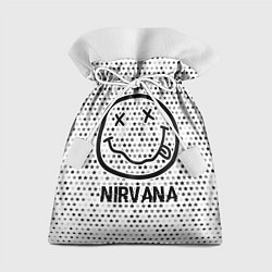 Мешок для подарков Nirvana glitch на светлом фоне, цвет: 3D-принт