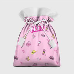 Подарочный мешок Имя Мария в стиле барби - розовый паттерн аксессуа