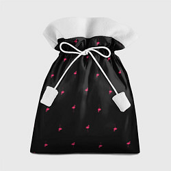 Мешок для подарков Розовый фламинго патерн, цвет: 3D-принт