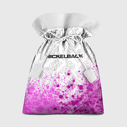 Мешок для подарков Nickelback rock legends посередине, цвет: 3D-принт