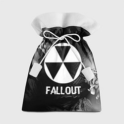 Мешок для подарков Fallout glitch на темном фоне, цвет: 3D-принт
