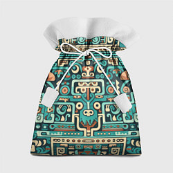 Мешок для подарков Абстрактный паттерн в ацтекском стиле, цвет: 3D-принт