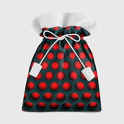 Мешок для подарков Перфорация на красном трипофобия, цвет: 3D-принт