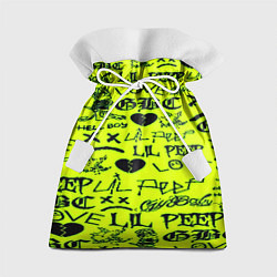 Мешок для подарков Lil peep кислотный стиль, цвет: 3D-принт