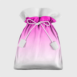 Подарочный мешок Розово-белый градиент