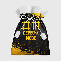 Мешок для подарков Depeche Mode - gold gradient, цвет: 3D-принт