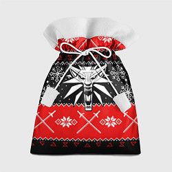Мешок для подарков The Witcher christmas sweater, цвет: 3D-принт