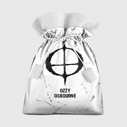 Мешок для подарков Ozzy Osbourne glitch на светлом фоне, цвет: 3D-принт