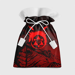 Мешок для подарков Красный знак уроборос - Стальной алхимик, цвет: 3D-принт
