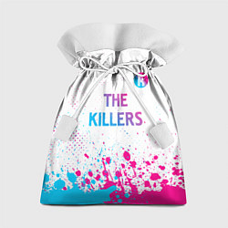 Мешок для подарков The Killers neon gradient style посередине, цвет: 3D-принт
