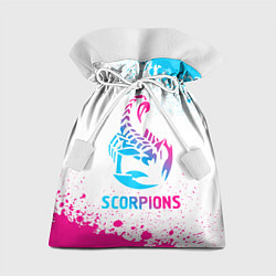 Мешок для подарков Scorpions neon gradient style, цвет: 3D-принт