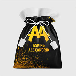 Подарочный мешок Asking Alexandria - gold gradient