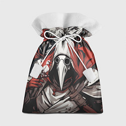 Мешок для подарков Чумные доктора и птица, цвет: 3D-принт