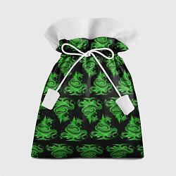 Мешок для подарков Паттерн елка и дракон, цвет: 3D-принт