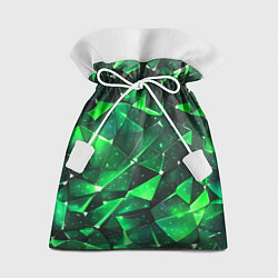 Мешок для подарков Зелёное разбитое стекло, цвет: 3D-принт