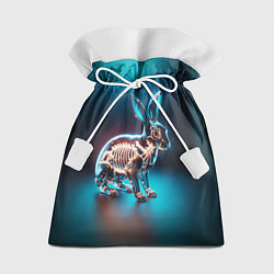 Мешок для подарков Прозрачный стеклянный кролик, цвет: 3D-принт