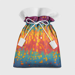 Мешок для подарков Разноцветные пиксели, цвет: 3D-принт