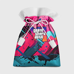 Мешок для подарков Gta 6 abstract logo style, цвет: 3D-принт