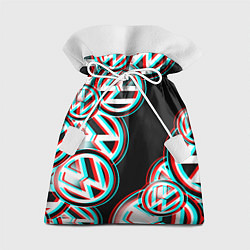 Мешок для подарков Volkswagen glitch pattern, цвет: 3D-принт