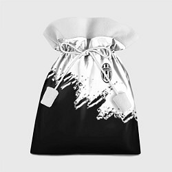 Подарочный мешок Juventus black sport texture