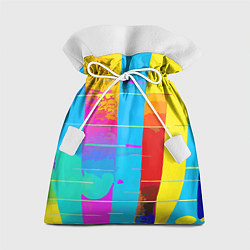 Подарочный мешок Цветная абстракция - поп арт
