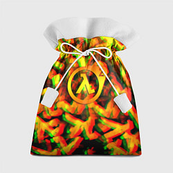 Мешок для подарков Half life 2 глитч размытие валв фримен, цвет: 3D-принт