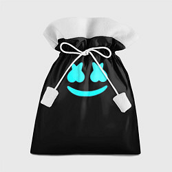 Подарочный мешок Маршмеллоу голубое лого