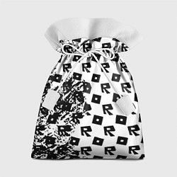Подарочный мешок Roblox pattern game black